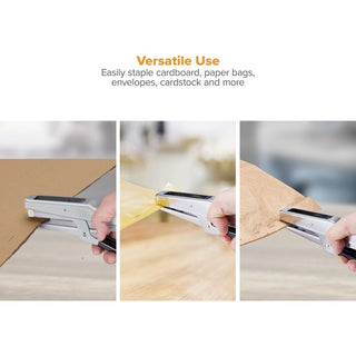 Bostitch Plier Stapler - 20 Sheets Capacity - 210 Staple Capacity - Full Strip - 1/4" Staple Size - 1 Each - Chrome