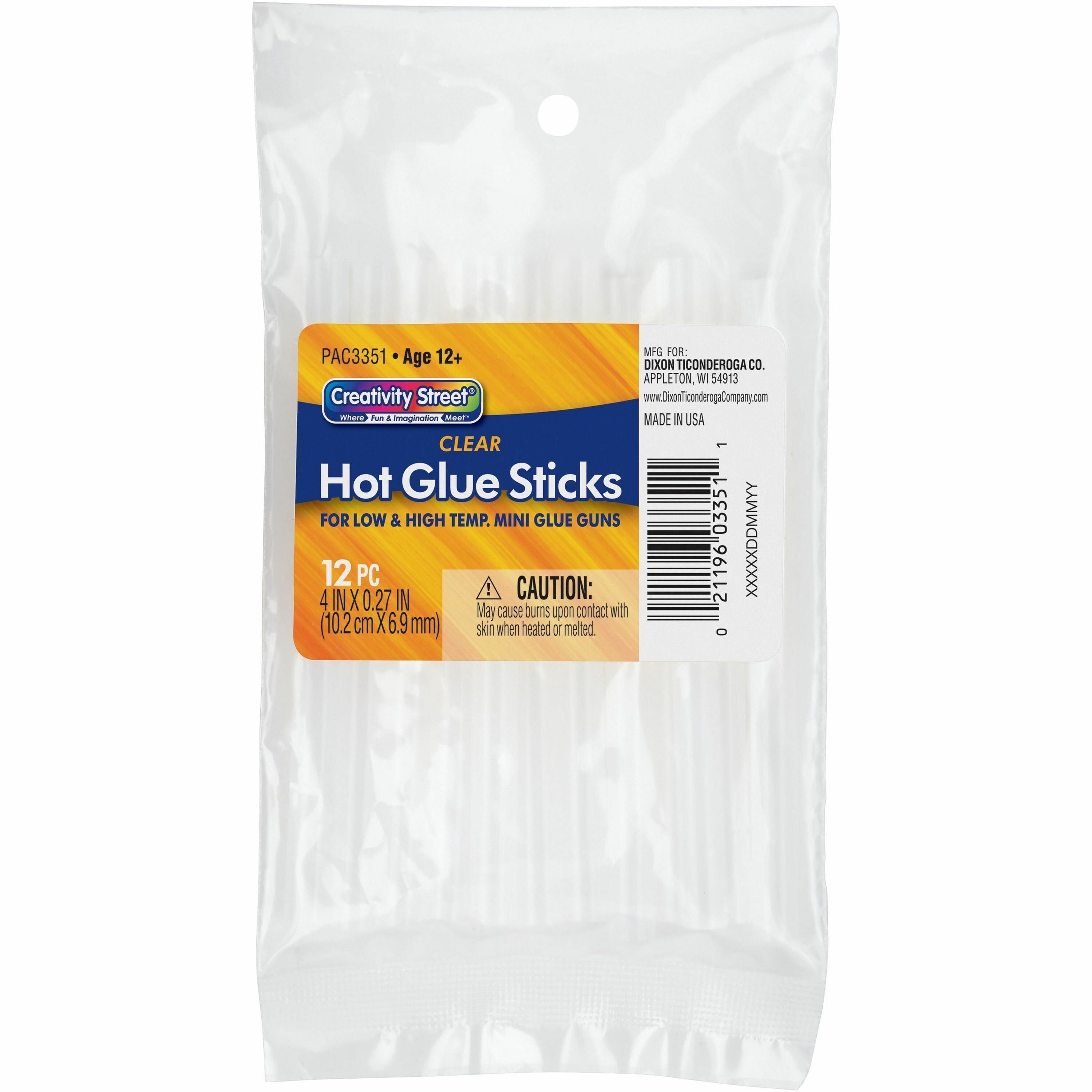 Creativity Street Hot Glue Sticks - 12 / Pack - Clear - 1