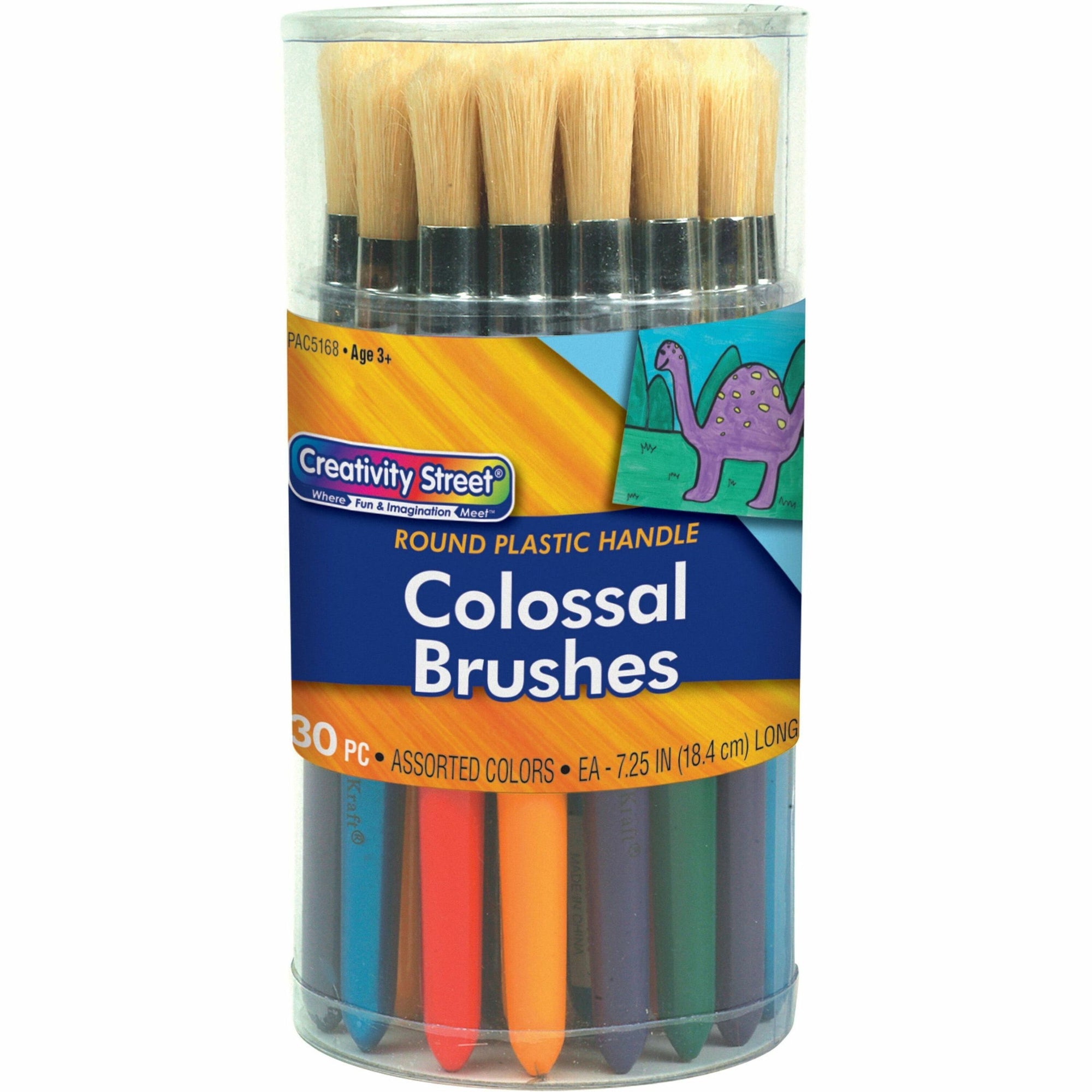Colossal Brush, Natural Bristle, Round Profile, 30/Set
