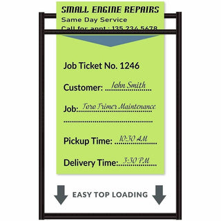 C-Line Shop Ticket Holders, Stitched - Both Sides Clear, 4 x 6, 25/BX, 46046