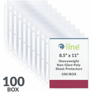 Heavyweight Polypropylene Sheet Protectors, Non-Glare, 2", 11 x 8.5, 100/Box