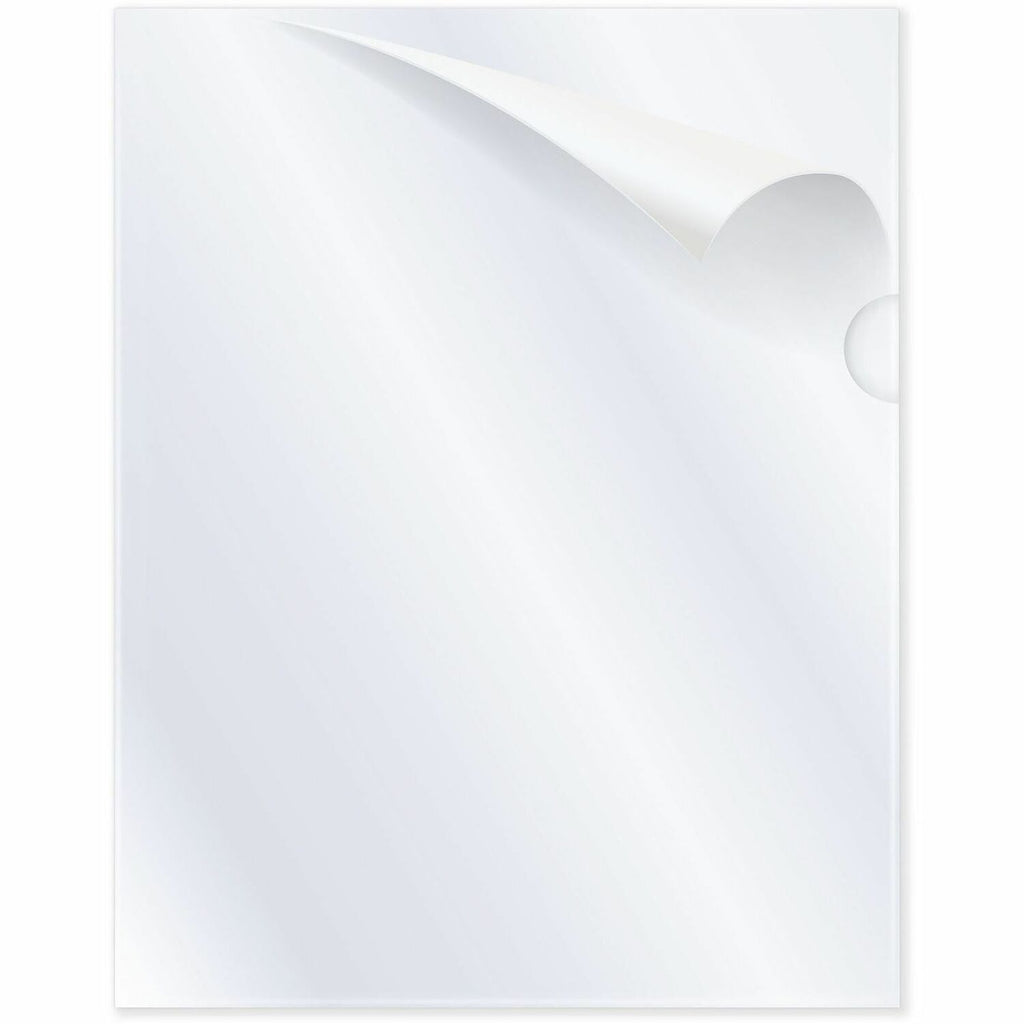 Poly Project Folders, Letter Size, Clear, 25/Box