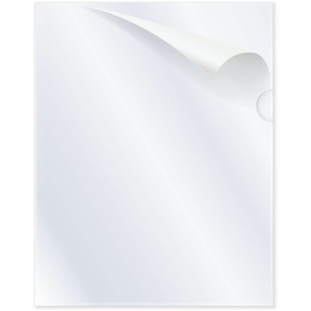 Antimicrobial Protected Poly Project Folders, Letter Size, Clear, 25/Box