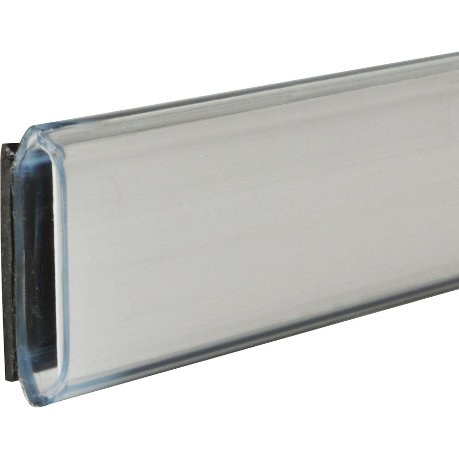 HOL-DEX Magnetic Shelf/Bin Label Holders, Side Load, 0.5 x 6, Clear, 10/Box