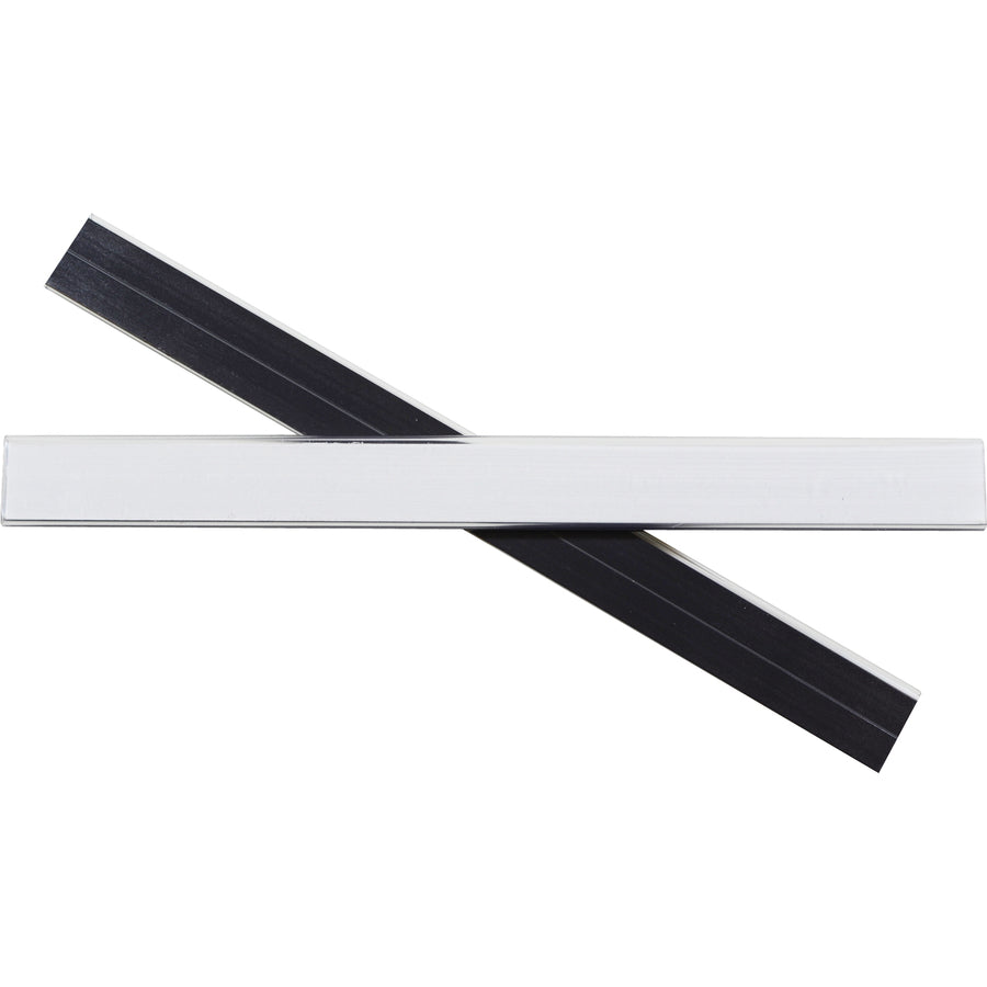 HOL-DEX Magnetic Shelf/Bin Label Holders, Side Load, 0.5 x 6, Clear, 10/Box