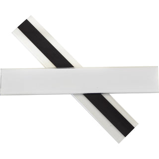 HOL-DEX Magnetic Shelf/Bin Label Holders, Side Load, 1 x 6, Clear, 10/Box