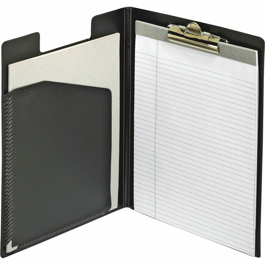cardinal-252-610-letter-pad-folio-8-1-2-x-11-100-sheet-capacity-1-inside-front-pockets-vinyl-polyvinyl-chloride-pvc-black-1-each_crd252610 - 7
