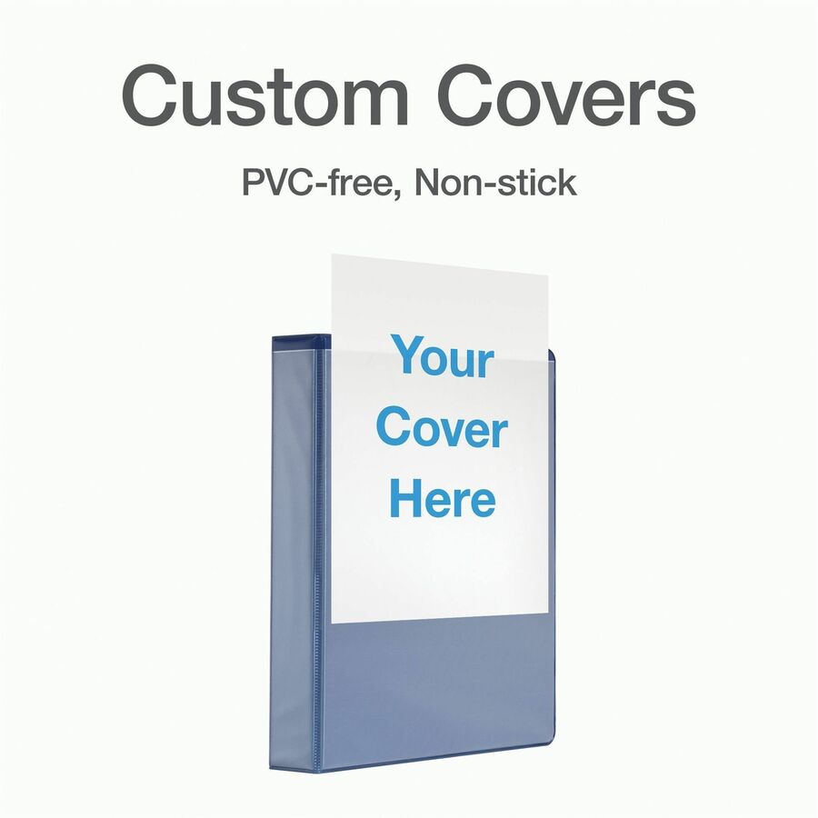 Cardinal Xtralife ClearVue Locking Slant-D Binders - 1 1/2" Binder Capacity - Letter - 8 1/2" x 11" Sheet Size - 375 Sheet Capacity - 1 3/5" Spine Width - 3 x D-Ring Fastener(s) - 2 Inside Front & Back Pocket(s) - Polyolefin - Blue - 1.05 lb - Non-st - 6