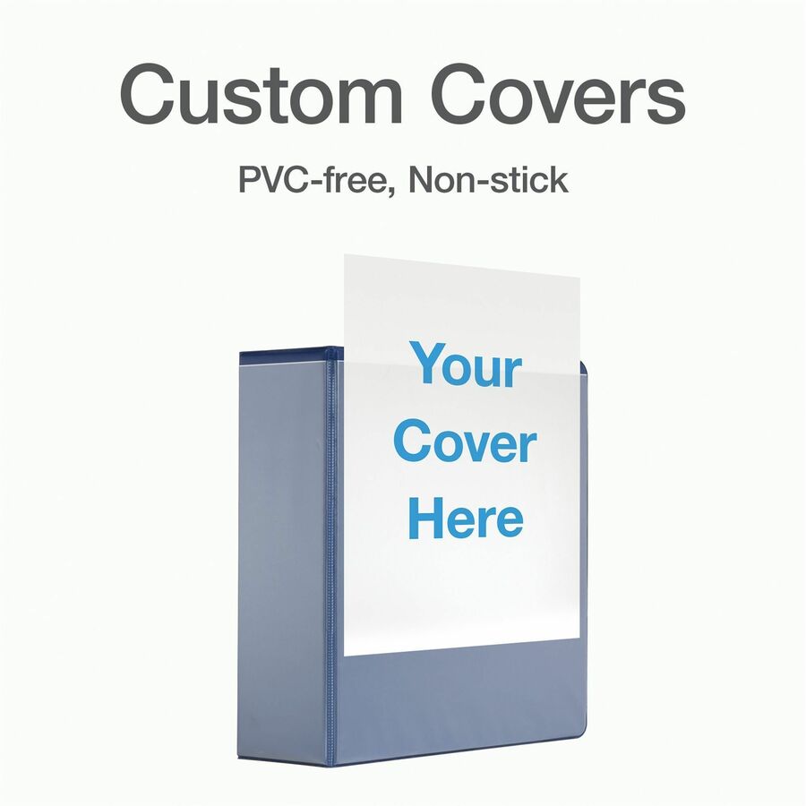 Cardinal Xtralife ClearVue Locking Slant-D Binders - 4" Binder Capacity - Letter - 8 1/2" x 11" Sheet Size - 890 Sheet Capacity - 3 3/5" Spine Width - 3 x D-Ring Fastener(s) - 2 Inside Front & Back Pocket(s) - Polyolefin - Blue - 1.80 lb - Non-stick, - 4