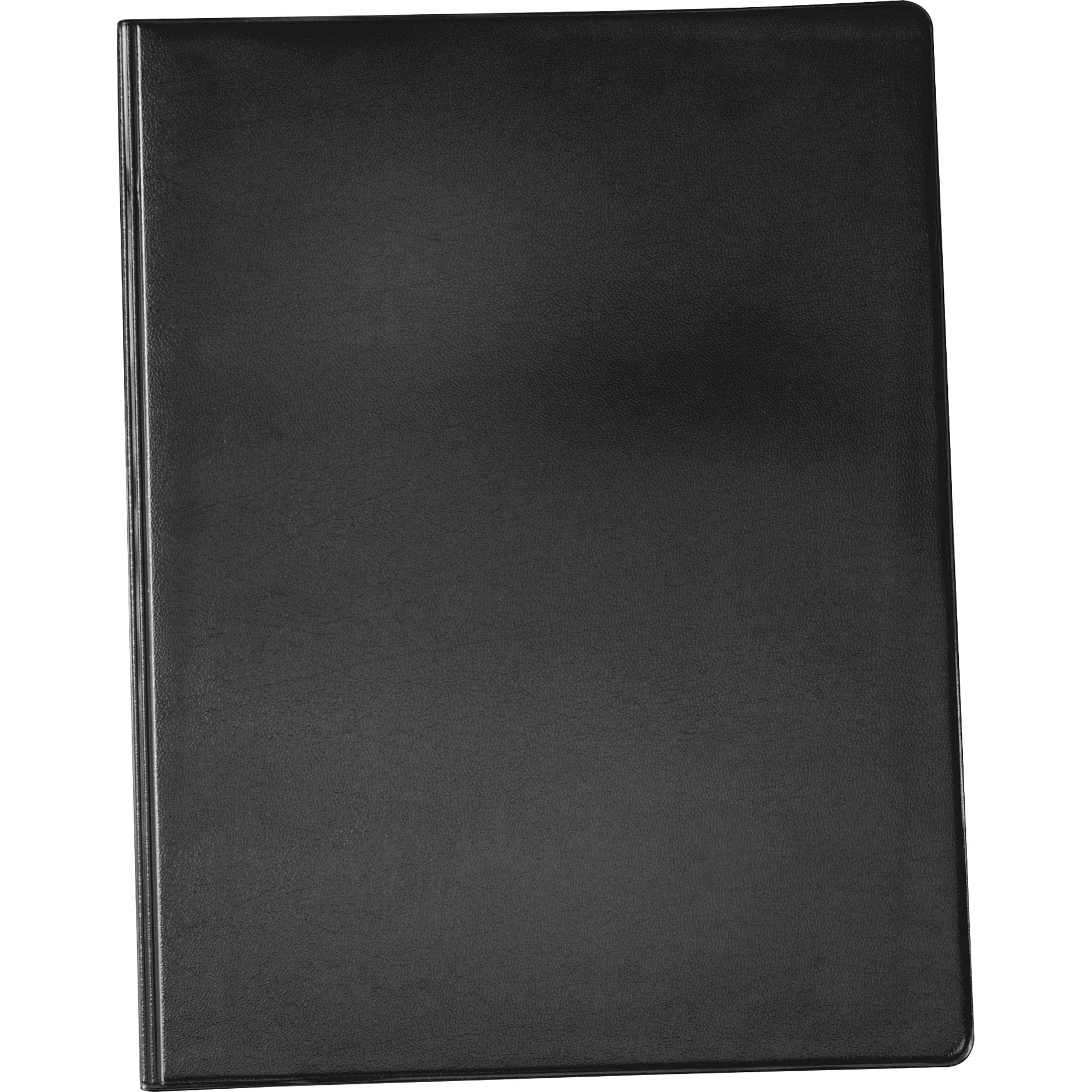 cardinal-397-610-letter-pad-folio-9-1-2-x-12-1-2-100-sheet-capacity-1-inside-front-pockets-vinyl-polyvinyl-chloride-pvc-black-1-each_crd397610 - 2