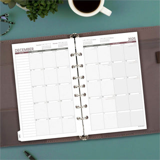 At-A-Glance 2024 Weekly Planner Refill, Loose-Leaf, Desk Size, 5 1/2" x 8 1/2" - Business - Julian Dates - Weekly - 1 Year - January 2024 - December 2024 - 8:00 AM to 5:00 PM - Hourly, Monday - Friday - 1 Week Double Page Layout - 5 1/2" x 8 1/2" She - 6