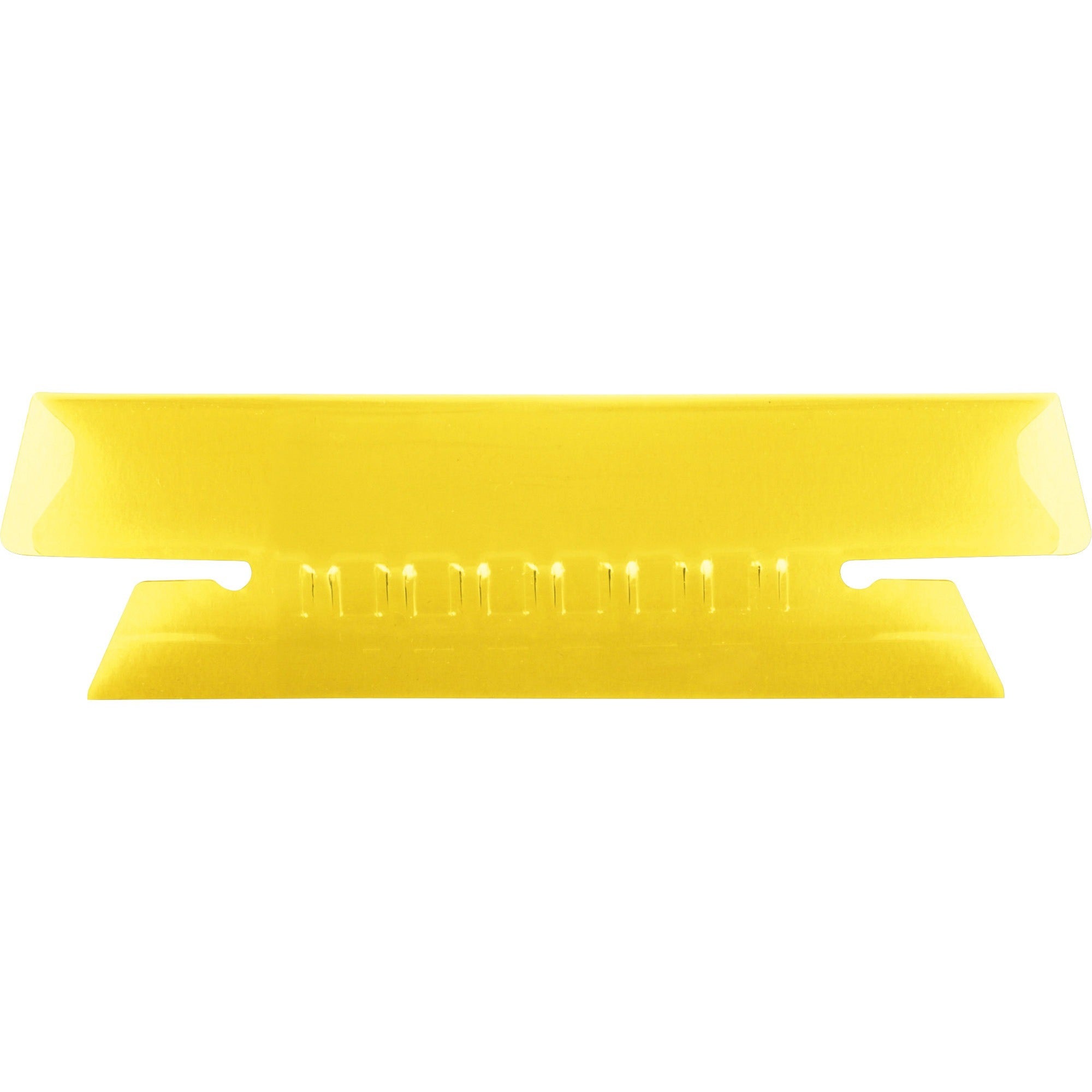 Transparent Colored Tabs For Hanging File Folders, 1/3-Cut, Yellow, 3.5" Wide, 25/Pack