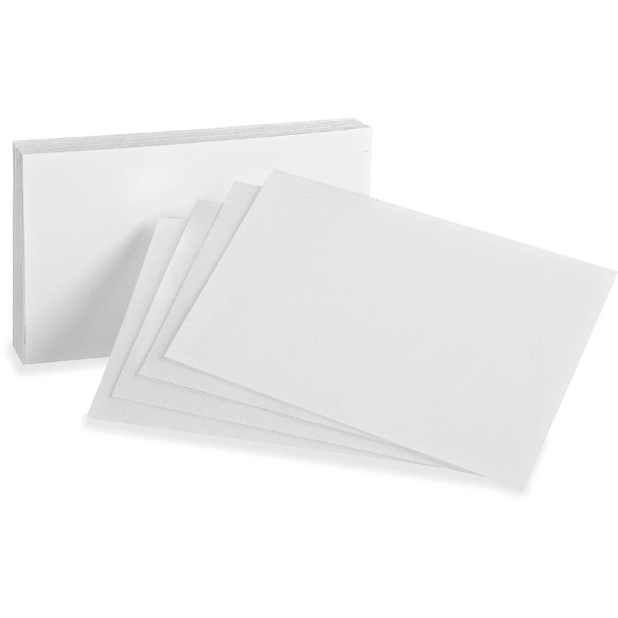 Unruled Index Cards, 5 x 8, White, 100/Pack