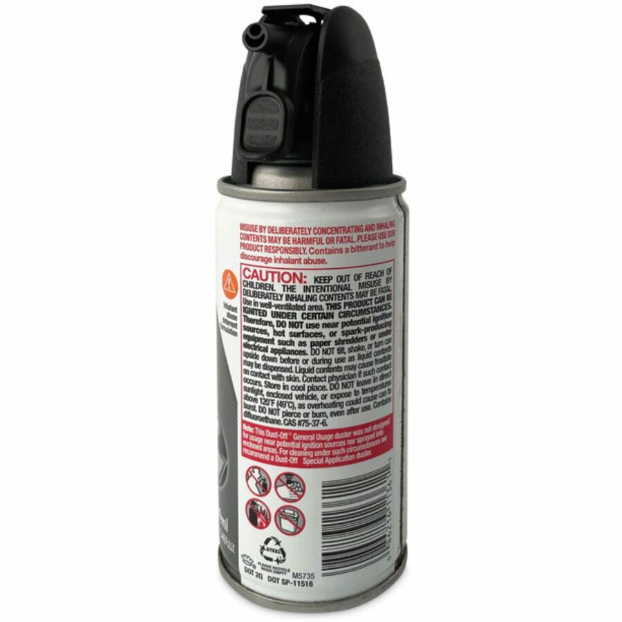 Disposable Compressed Air Duster, 3.5 oz Can