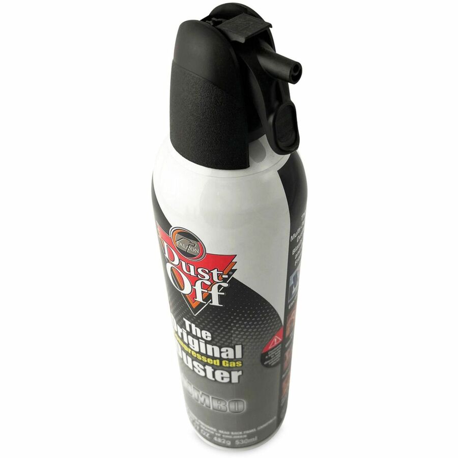 Disposable Compressed Air Duster, 17 oz Can, 2/Pack