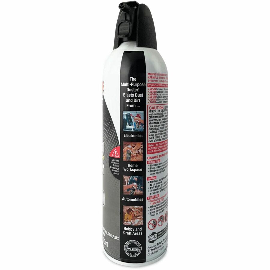 Disposable Compressed Air Duster, 17 oz Can, 2/Pack