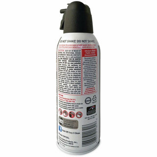 Falcon Dust-Off Compressed Gas Duster - Ozone-safe, Moisture-free - 6 / Pack - Black