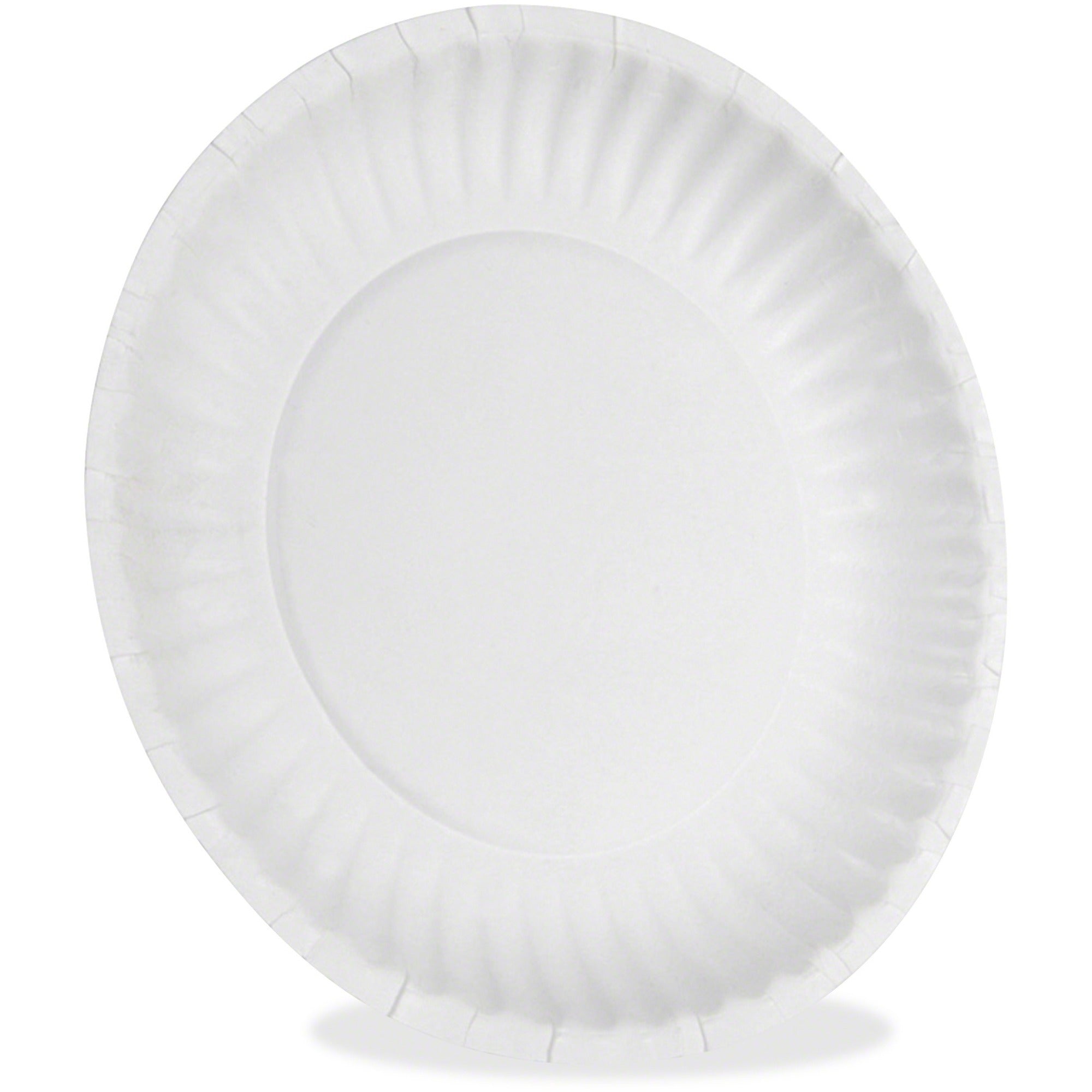 Dixie 6" Uncoated Paper Plates by GP Pro - 500 / Pack - White - 2 / Carton - 