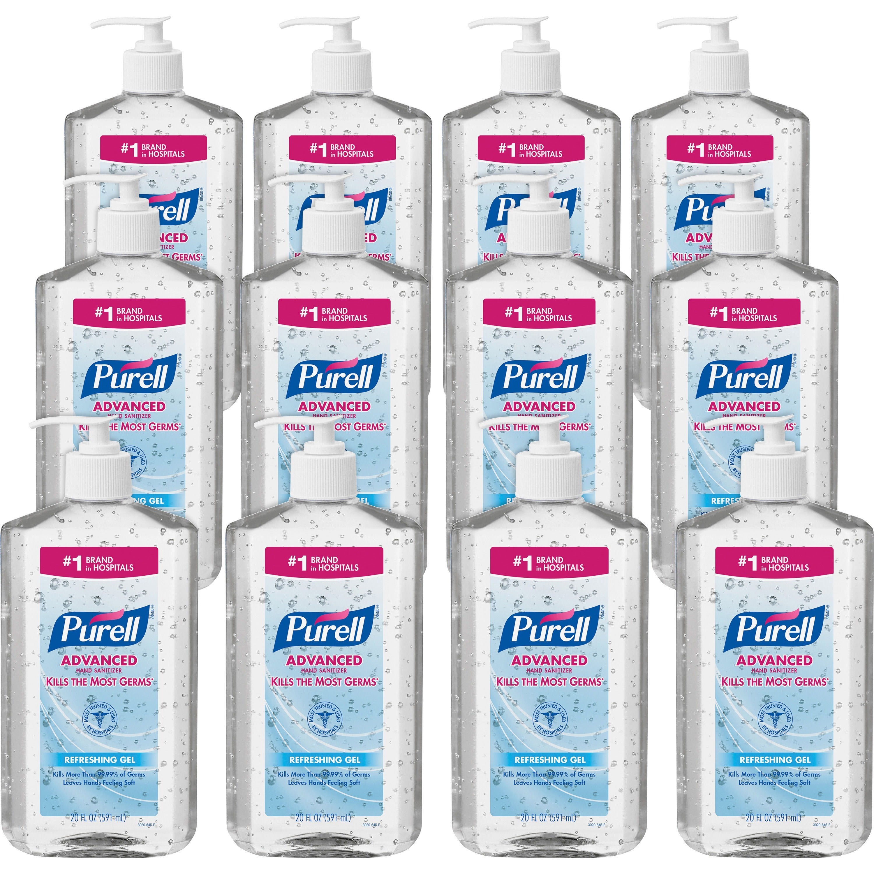 purell-advanced-hand-sanitizer-clean-scent-20-fl-oz-5915-ml-pump-bottle-dispenser-hand-skin-moisturizing-clear-triclosan-free-paraben-free-phthalate-free-12-carton_goj302312ct - 1