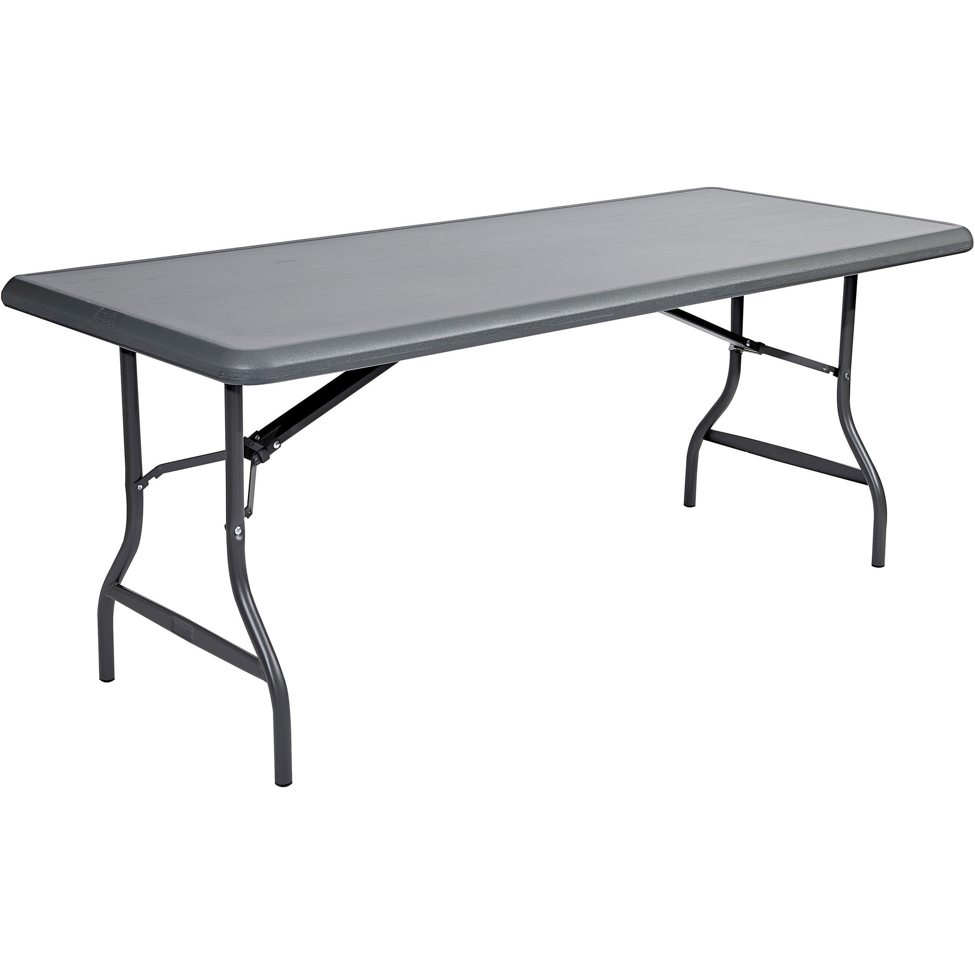 IndestrucTable Industrial Folding Table, Rectangular, 72" x 30" x 29", Charcoal