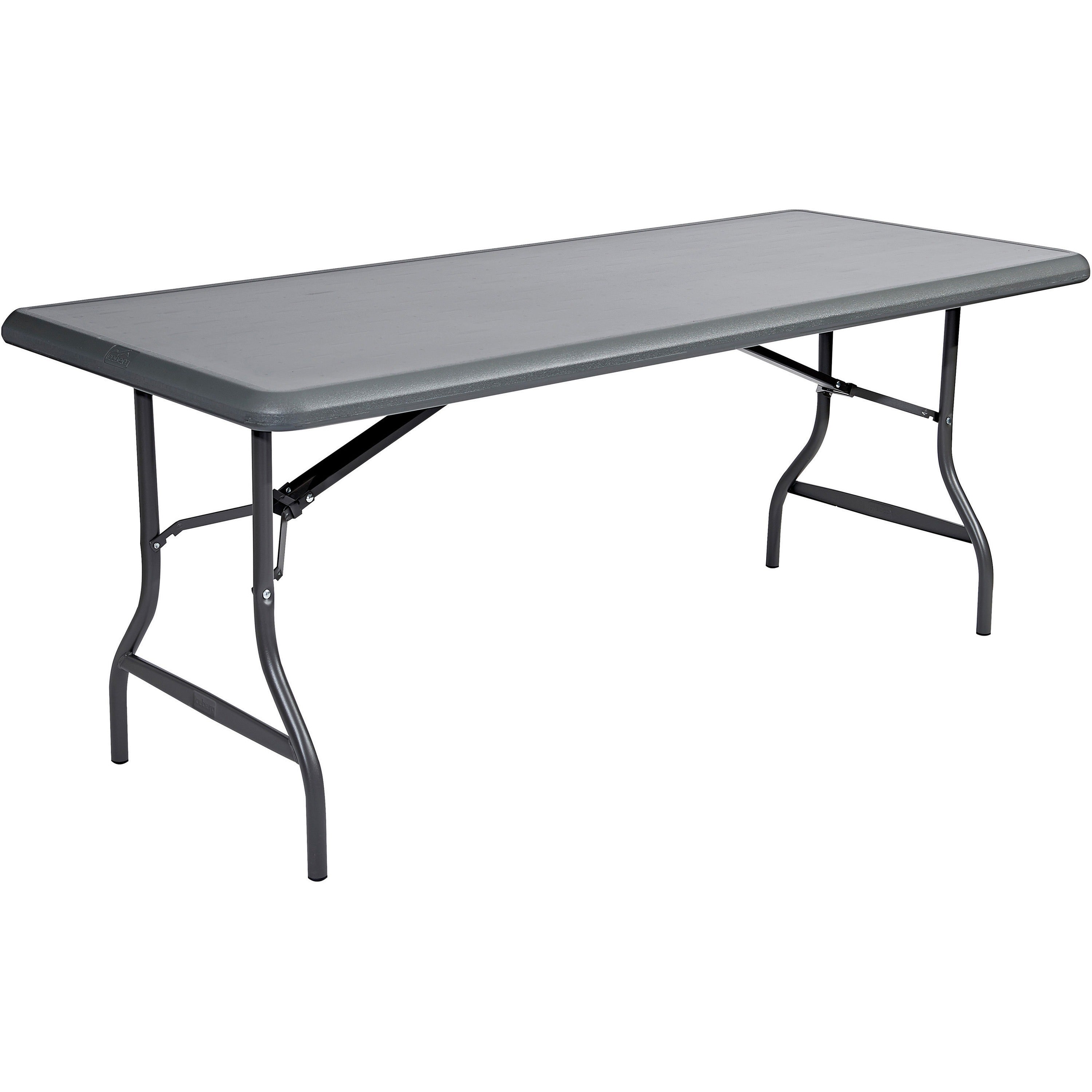 IndestrucTable Industrial Folding Table, Rectangular, 72" x 30" x 29", Charcoal
