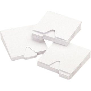 CD File Folders, 1 Disc Capacity, White, 100/Pack