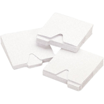 CD File Folders, 1 Disc Capacity, White, 100/Pack