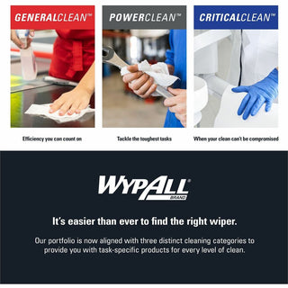 Wypall PowerClean L40 Extra Absorbent Towels - White - Soft, Absorbent - For General Purpose - 56 Per Pack - 18 / Carton