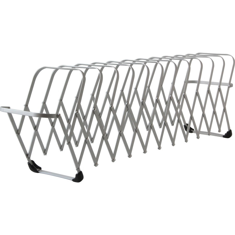 Flexifile Expandable Collator to Organizer, 12 Sections, Letter to Legal Size Files, 6" x 6.75" x 10.5", Silver
