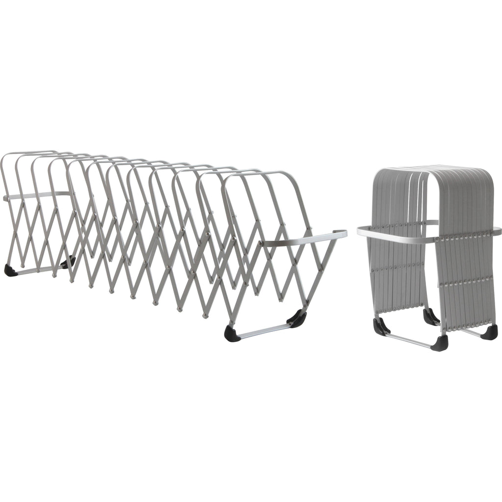 Flexifile Expandable Collator to Organizer, 12 Sections, Letter to Legal Size Files, 6" x 6.75" x 10.5", Silver