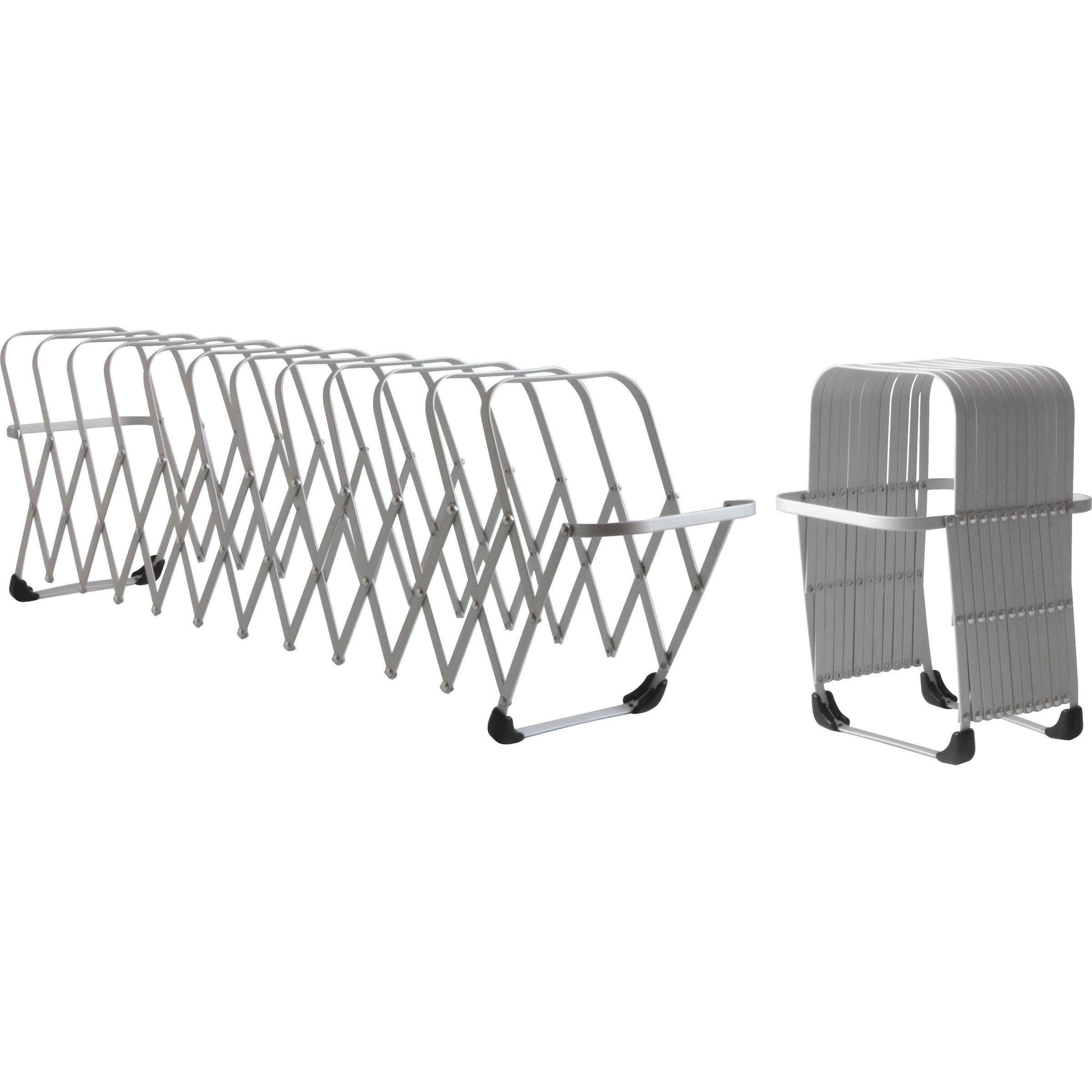 Flexifile Expandable Collator to Organizer, 12 Sections, Letter to Legal Size Files, 6" x 6.75" x 10.5", Silver