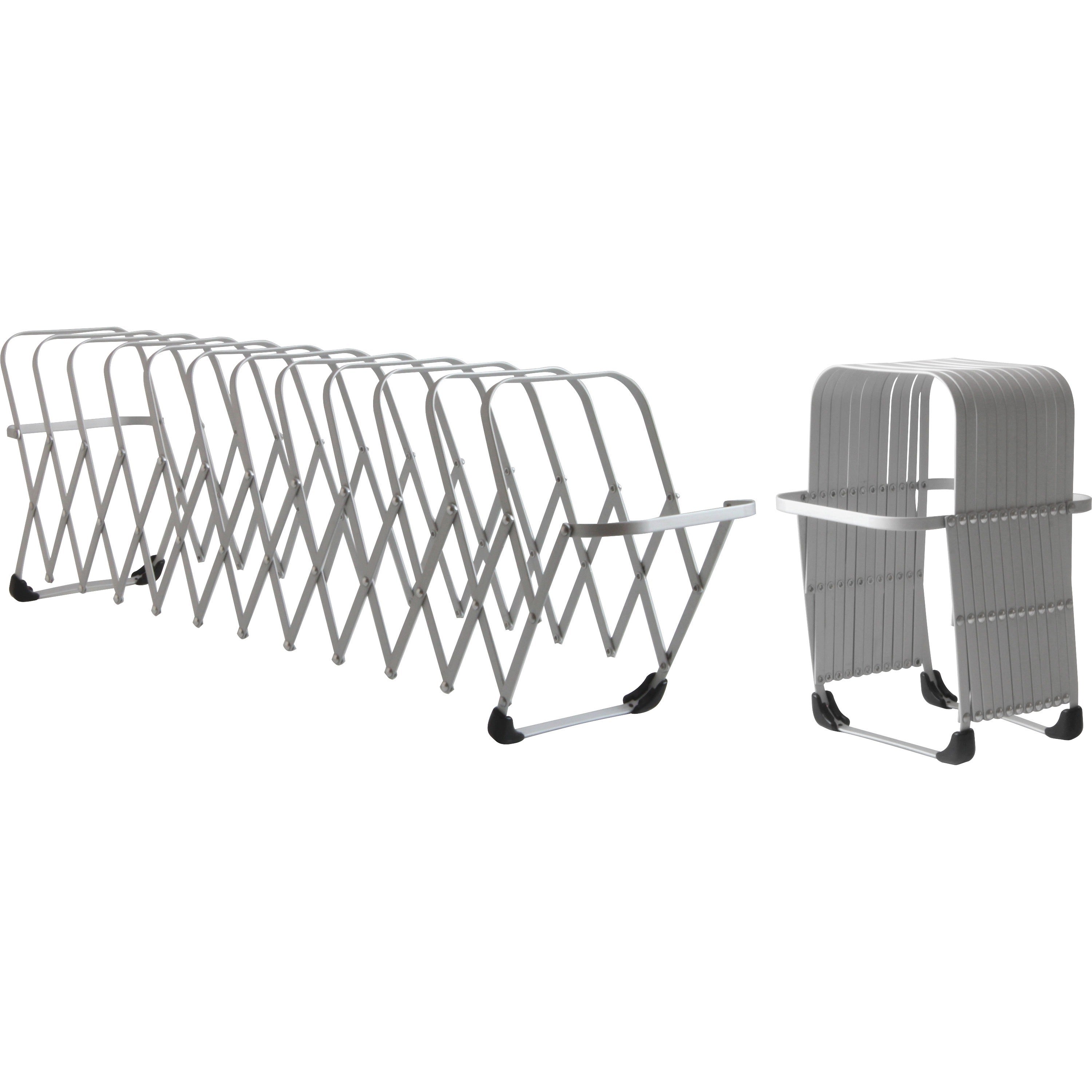 Flexifile Expandable Collator to Organizer, 12 Sections, Letter to Legal Size Files, 6" x 6.75" x 10.5", Silver