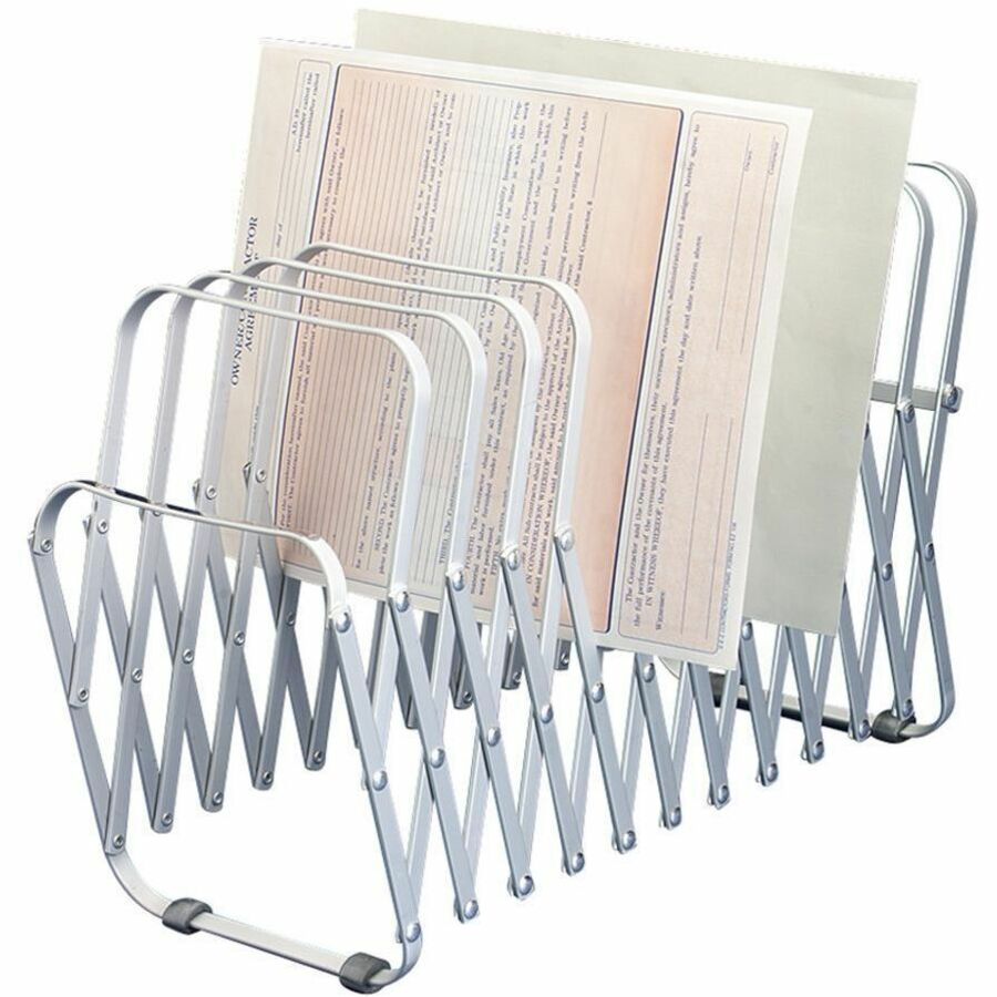 Flexifile Expandable Collator to Organizer, 24 Sections, Letter to Legal Size Files, 6.5" x 10.25" x 10.5", Silver
