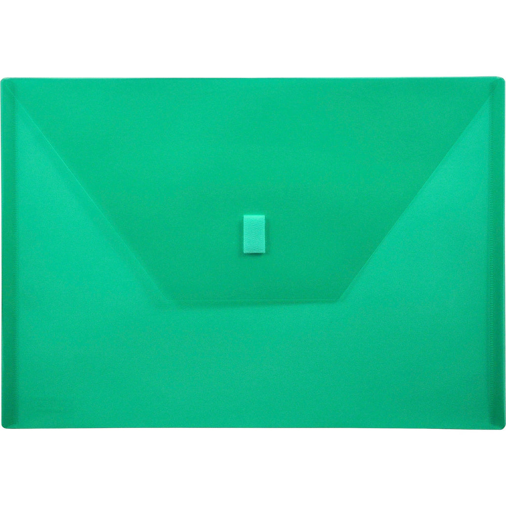 Lion 22080-GR A4 Recycled File Pocket - 8 17/64" x 11 11/16" - Poly - Green - 20% Recycled - 1 Each - 