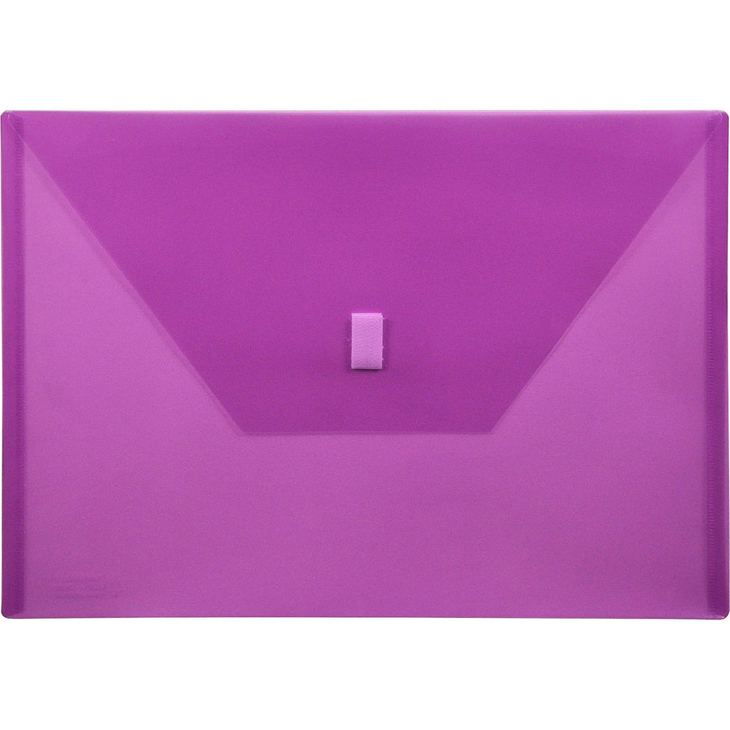 Lion 22080-PR A4 Recycled File Pocket - 8 17/64" x 11 11/16" - Poly - Purple - 20% Recycled - 1 Each - 