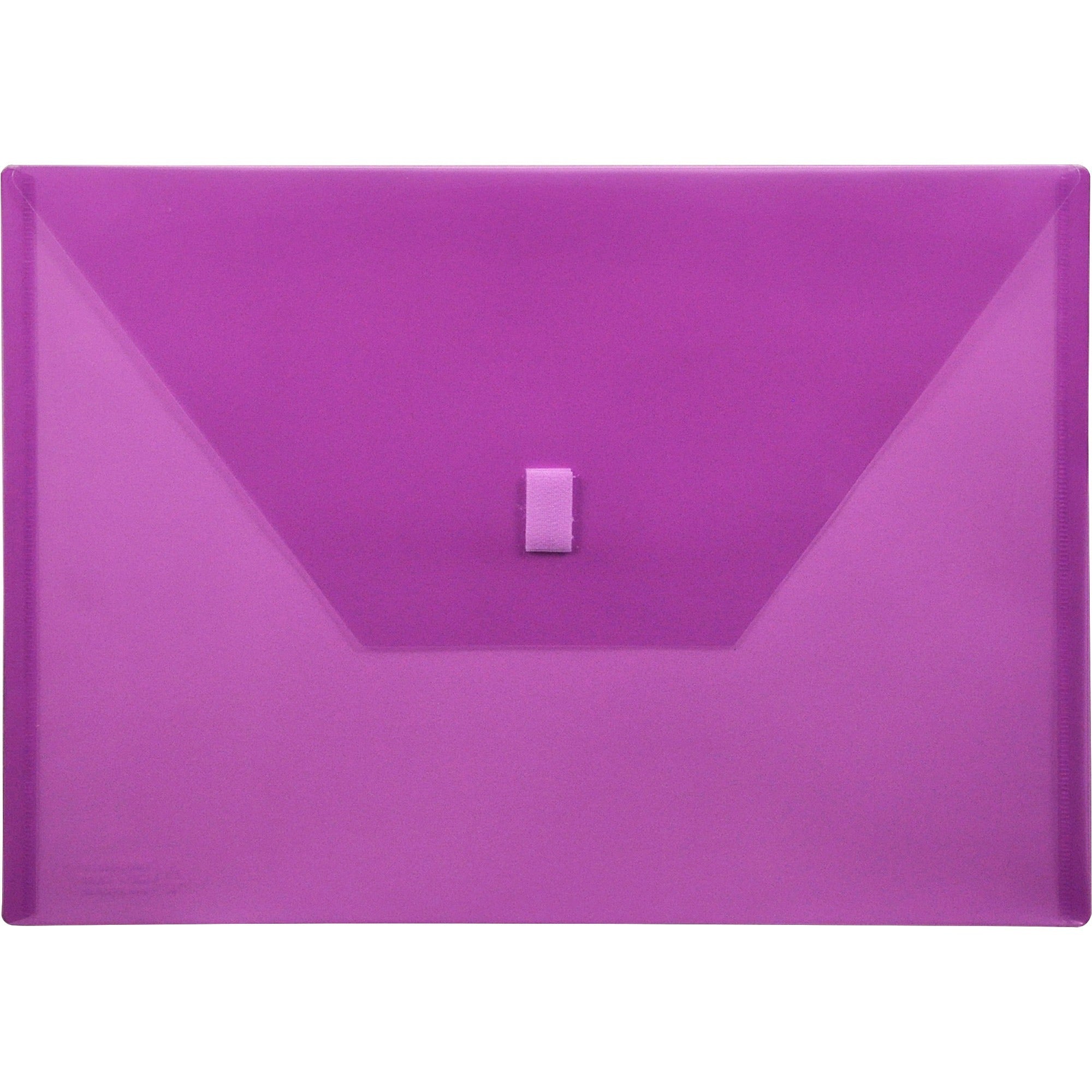 Lion 22080-PR A4 Recycled File Pocket - 8 17/64" x 11 11/16" - Poly - Purple - 20% Recycled - 1 Each - 