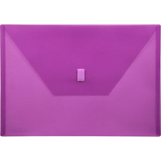 Lion 22080-PR A4 Recycled File Pocket - 8 17/64" x 11 11/16" - Poly - Purple - 20% Recycled - 1 Each - 