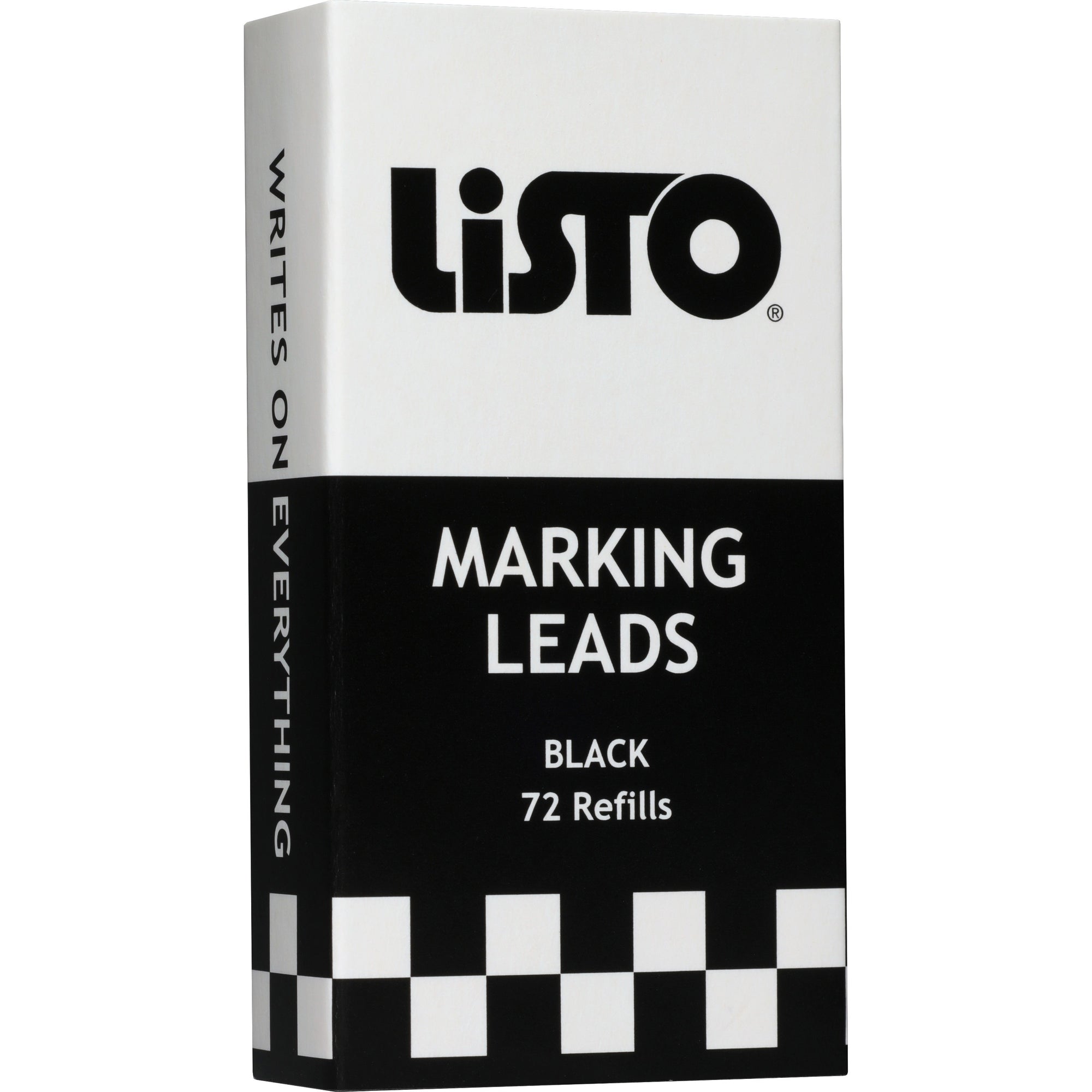 Listo Marking Pencil Refills - Black - 72 / Box - 