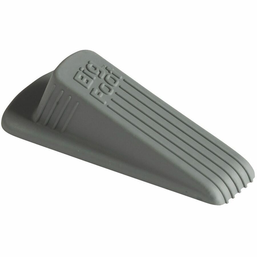 Big Foot Doorstop, No Slip Rubber Wedge, 2.25w x 4.75d x 1.25h, Gray