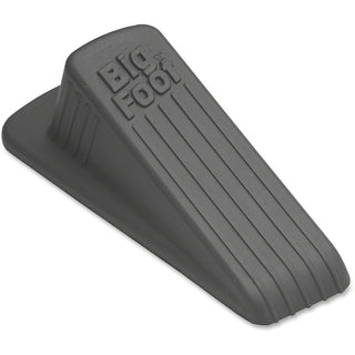 Big Foot Doorstop, No Slip Rubber Wedge, 2.25w x 4.75d x 1.25h, Gray