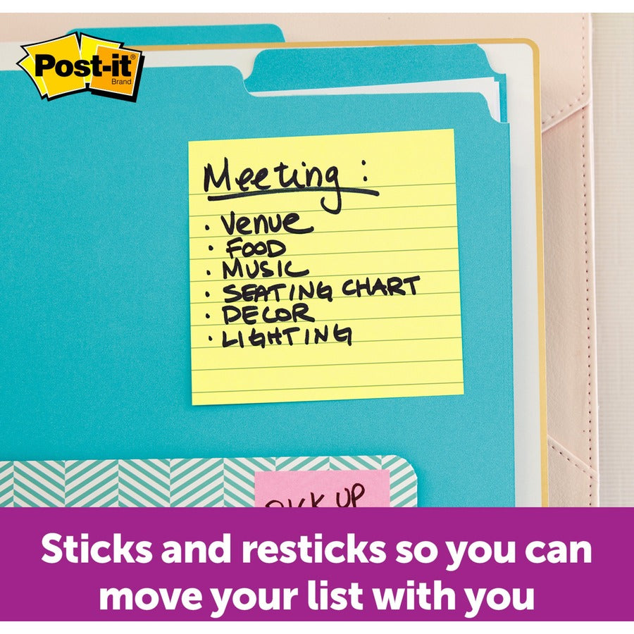 Pop-up Note Dispenser/Value Pack, For 4 x 4 Pads, Black/Clear, Includes (3) Canary Yellow Super Sticky Pop-up Pad