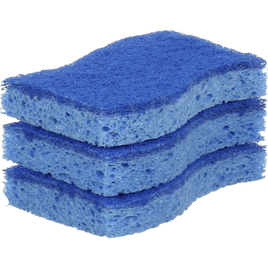 Scotch-Brite - No Scratch Multi-Purpose Scrub Sponge, 4 2/5 x 2 3/5-inch, Blue, 3/Pack, Sold as 1 PK - 8