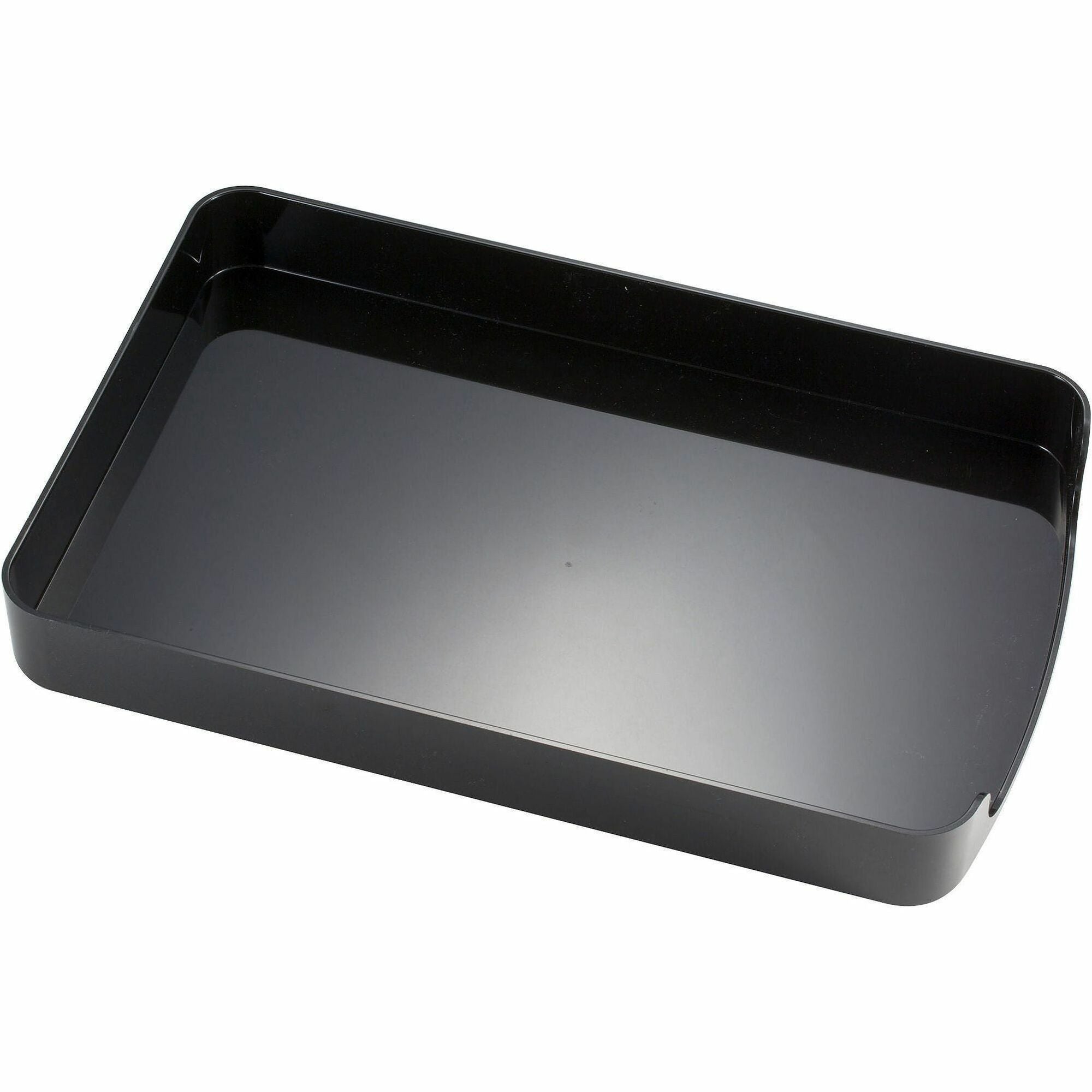 2200 Series Front-Loading Desk Tray, 1 Section, Legal Size Files, 10.25" x 15.38" x 2", Black