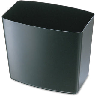 Officemate 2200 Series Wastebasket - 5 gal Capacity - 12.5" Height x 13.8" Width x 8.4" Depth - Black - 1 Each