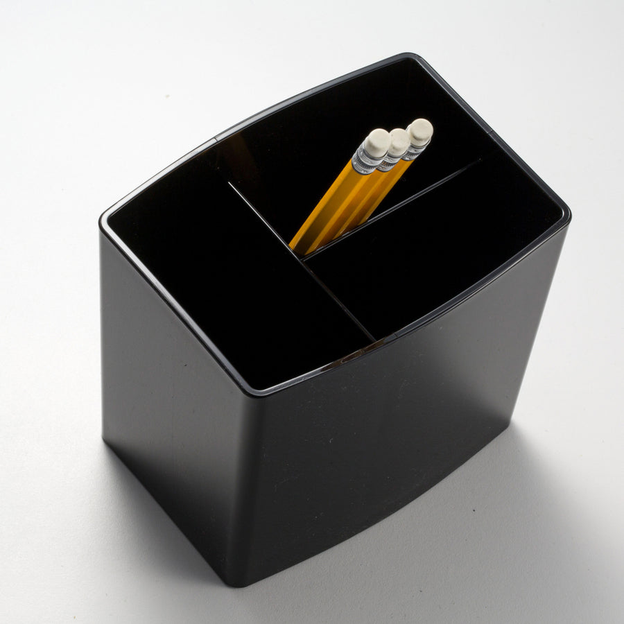 Officemate 2200 Series Large Pencil Cup - 4.5" x 5" x 3.8" x - Plastic - 1 Each - Black