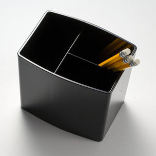 Officemate 2200 Series Large Pencil Cup - 4.5" x 5" x 3.8" x - Plastic - 1 Each - Black