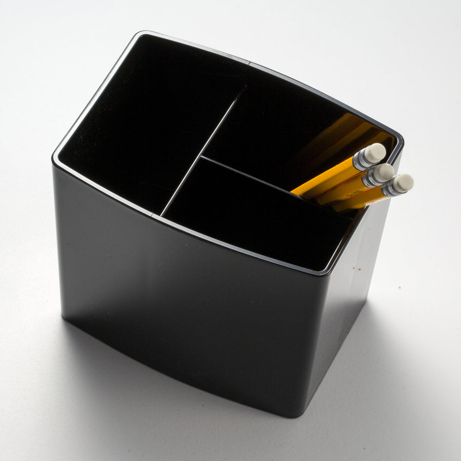 Officemate 2200 Series Large Pencil Cup - 4.5" x 5" x 3.8" x - Plastic - 1 Each - Black