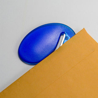 Officemate Compact Letter Opener - Handheld - Blue - 1 Each - 