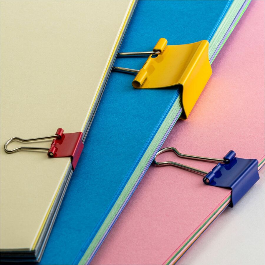 Officemate Binder Clips - Medium - 1 / Pack - Assorted - 