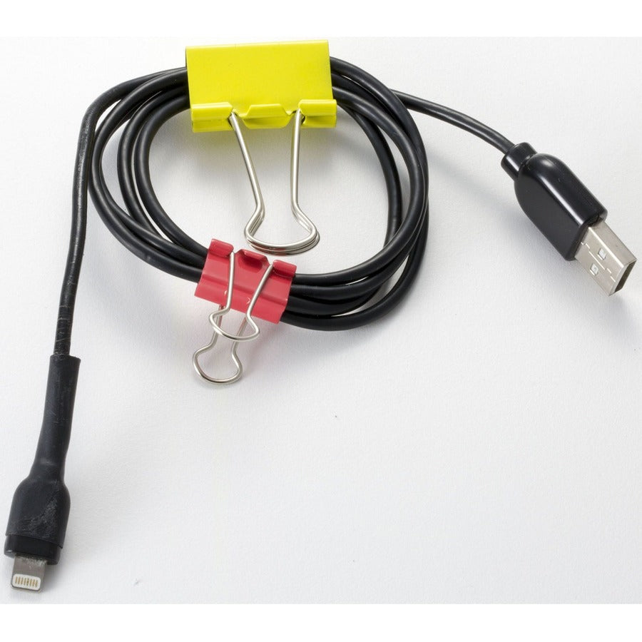 Officemate Binder Clips - Medium - 0.63" Size Capacity - 24 / Pack - Assorted